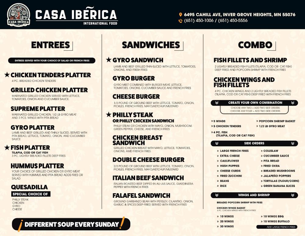 Casa Ibérica Menu image 1